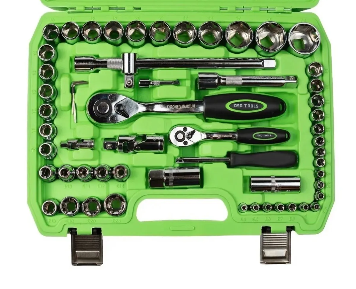Brand New DSD 108Pc 1/4” & 1/2” Socket Set - Image 4