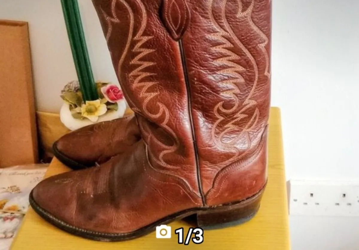 Leather Cowboy boots - Image 1