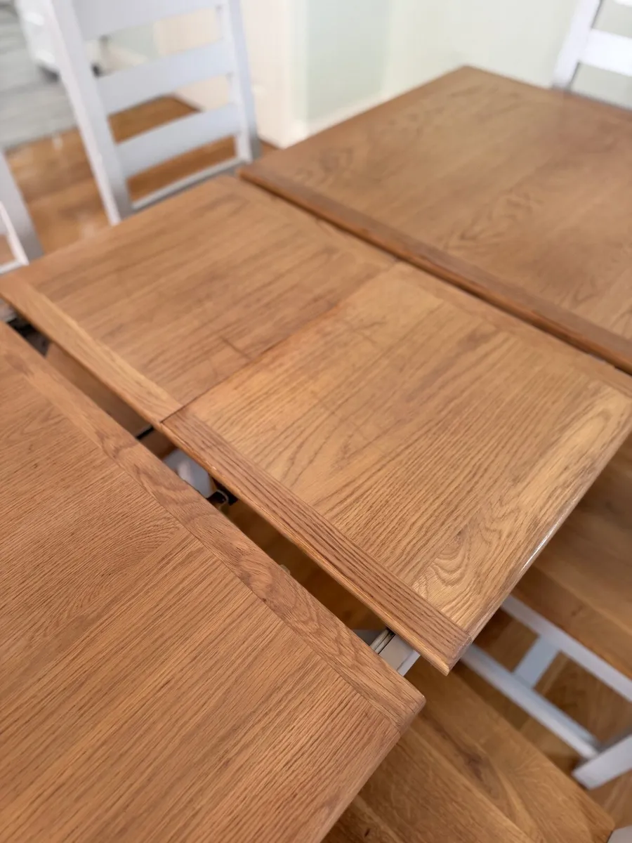 Dinner Table and Chairs, expandable - Image 4
