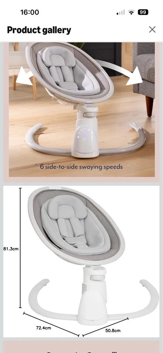 Sway 'n Grow Bluetooth Soother (Graco) - Image 4