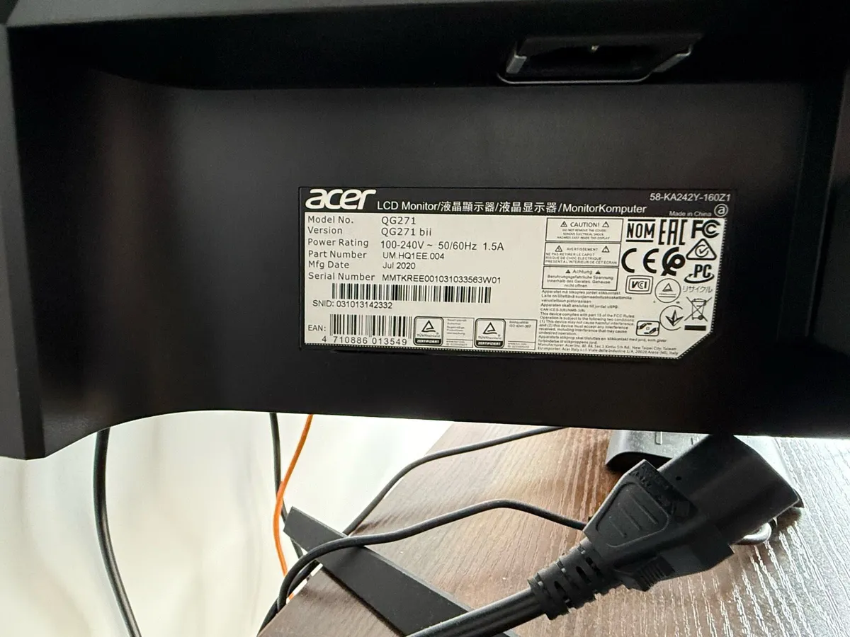 Acer Nitro 27” Gaming Monitor QG271 - Image 4