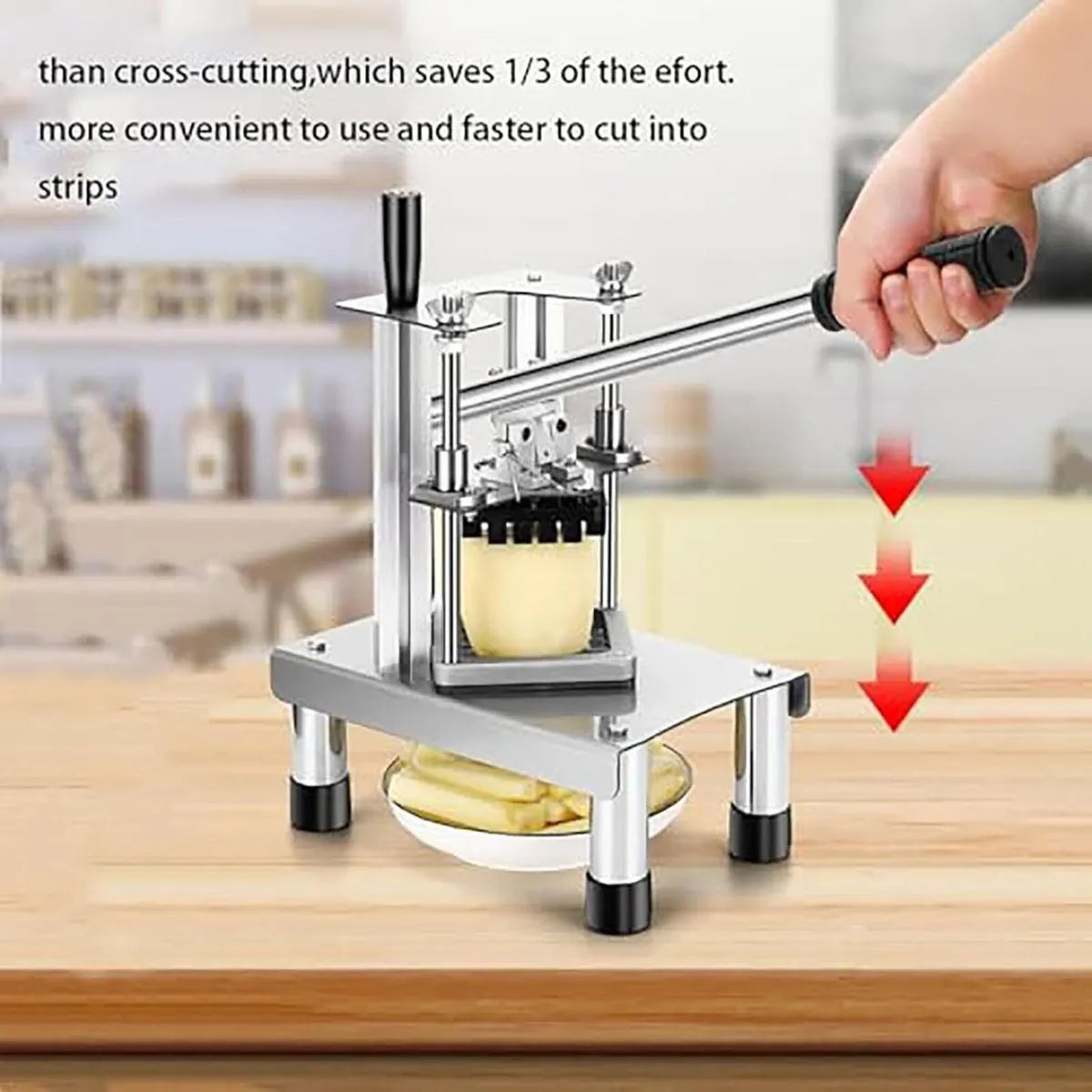 French Fry Cutter 100kg/h Potato Chipper Machine - Image 4