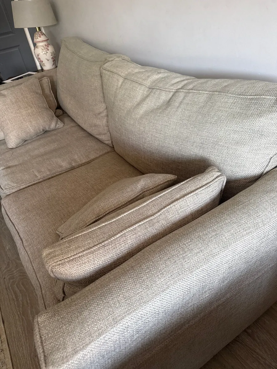 Large Cream/beige sofa - Image 2
