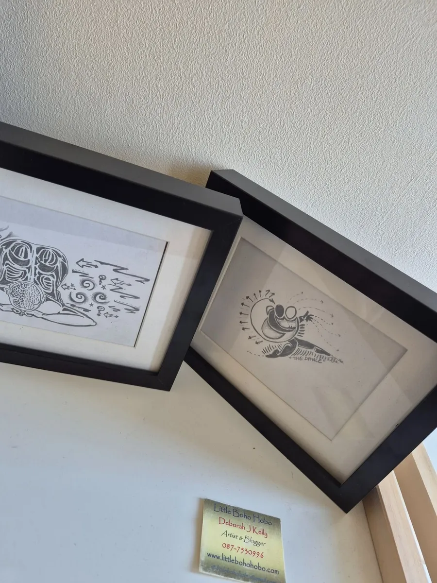 3 Original Paintings - pen and ink illustrations - Image 2
