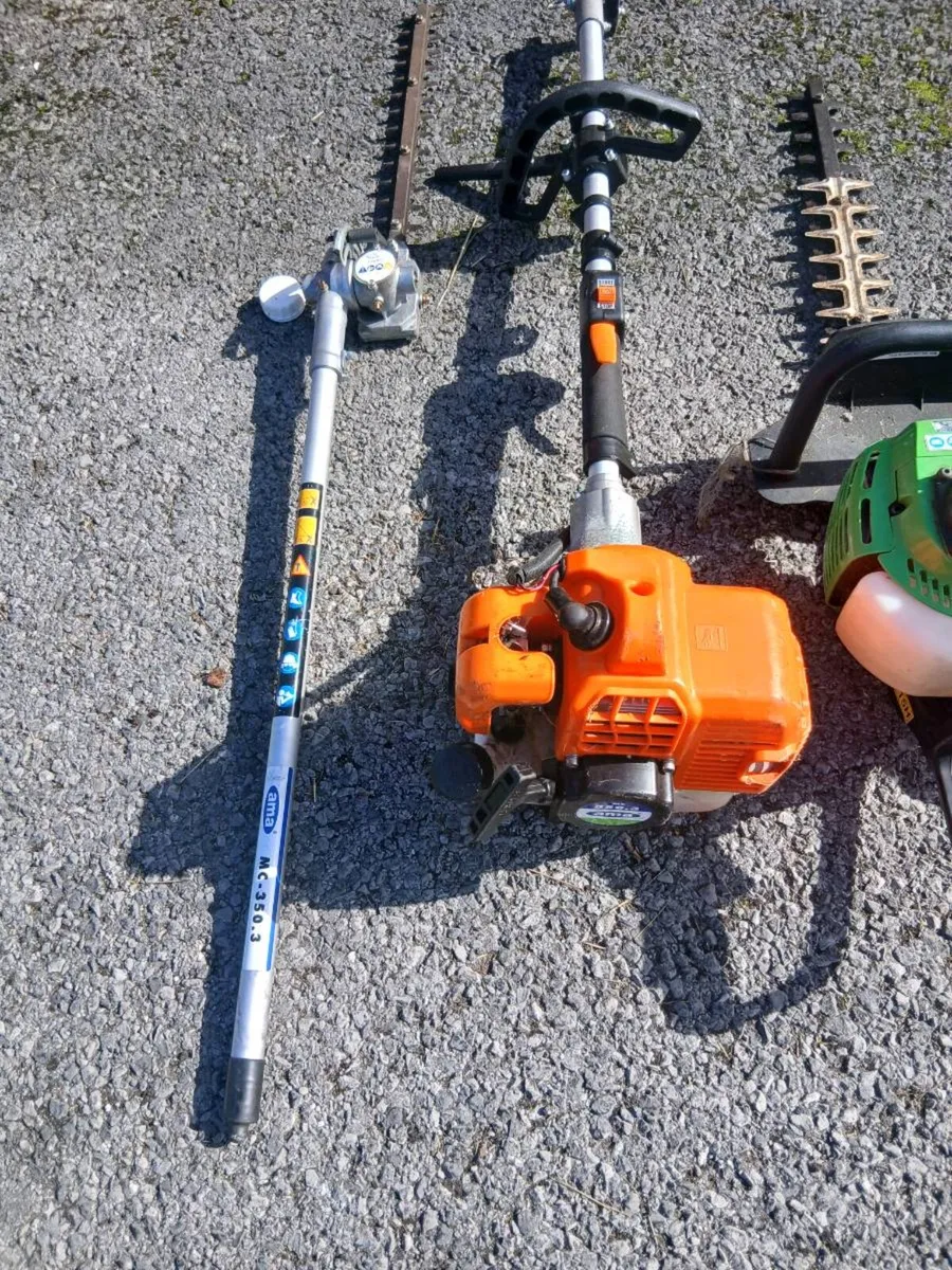 2 HEDGE CUTTERS 1 CHAINSAW - Image 2