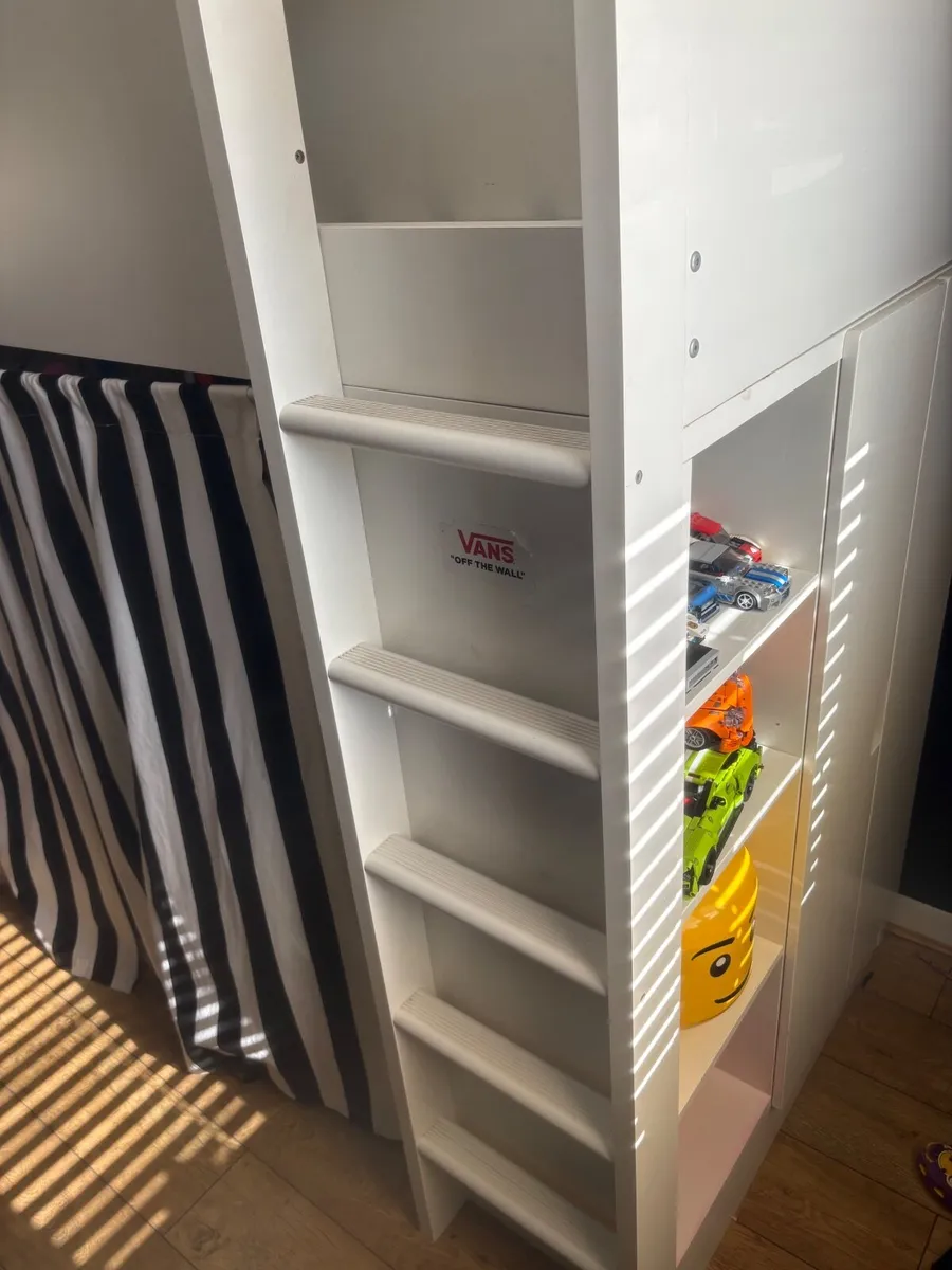 IKEA high sleeper Bed with storage - Image 2