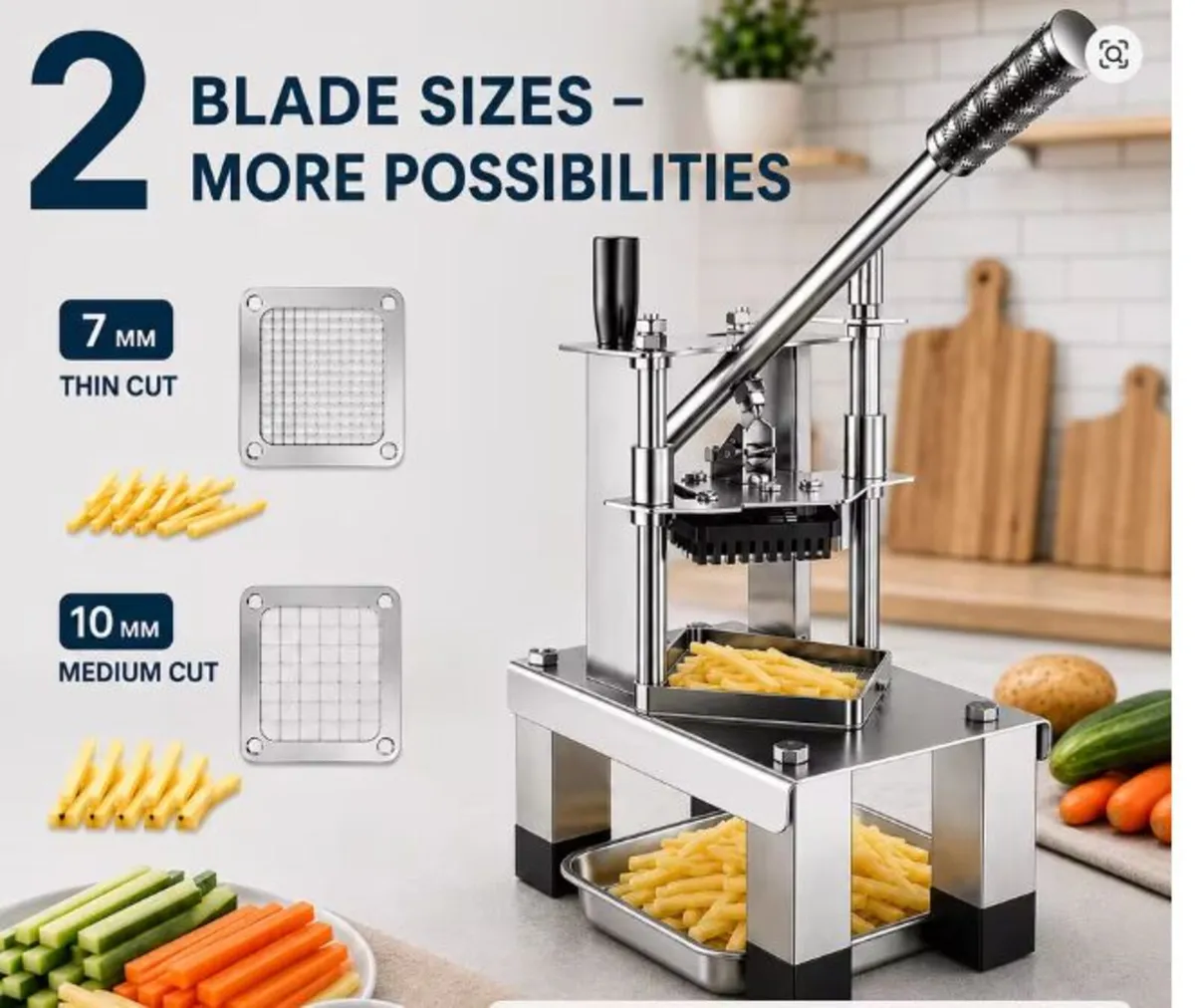 Commercial French Fry Cutter 100kg/h Chipper - Image 1
