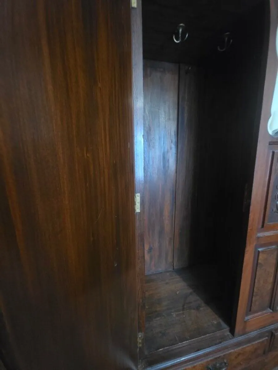 Antique early Edwardian Combination Wardrobe - Image 4