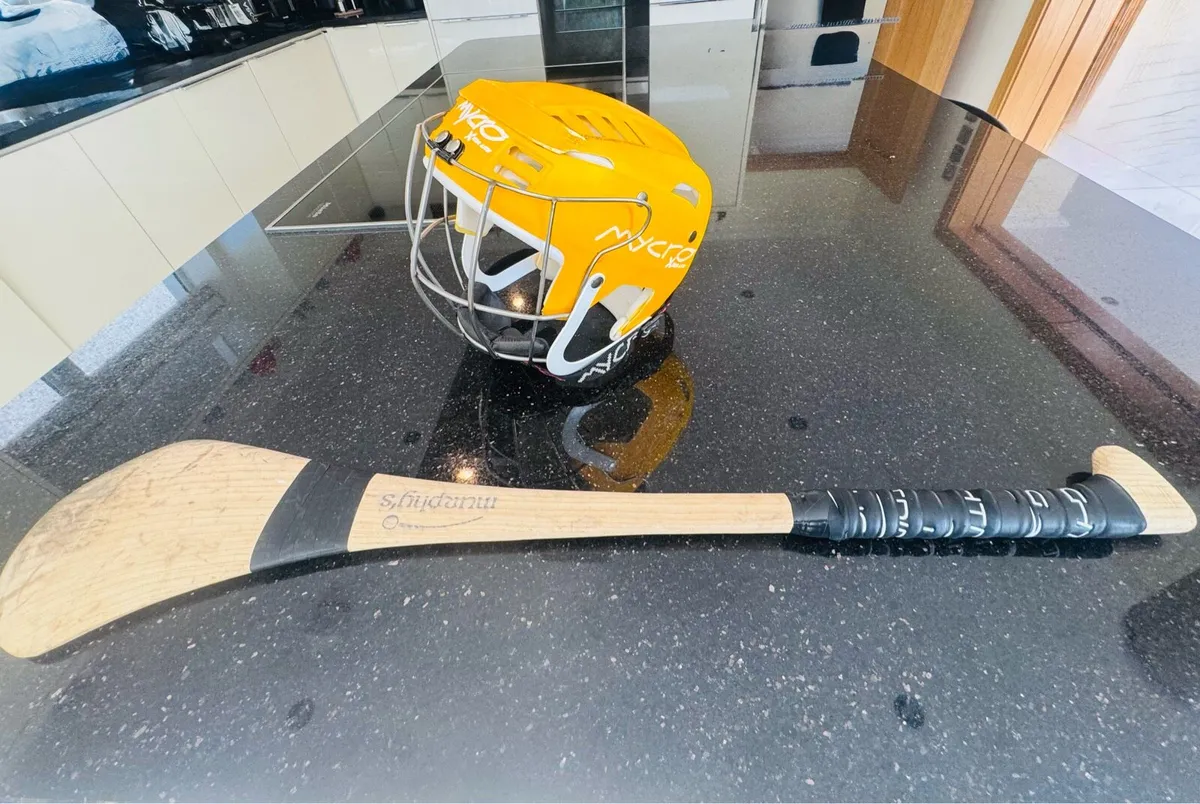 Kids hurling helmet & Hurley size 30 & UK size 3 - Image 1