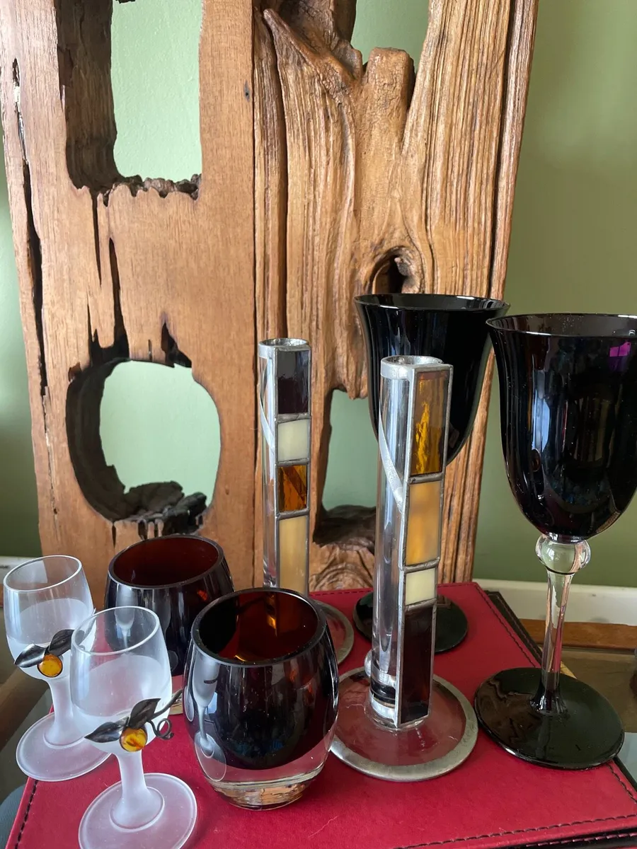 Glasses candle holders - Image 1
