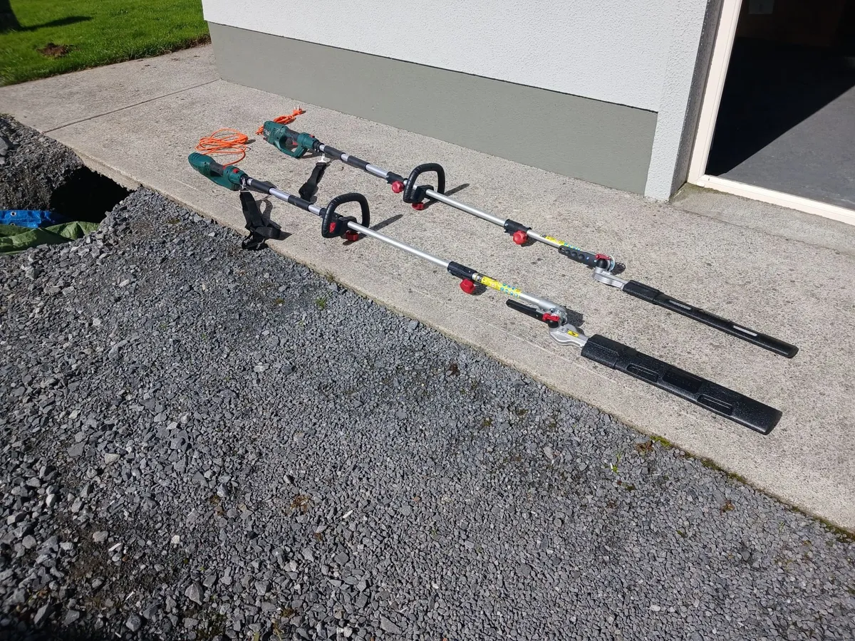 Parkside electric extendable hedge trimmers x2 - Image 1