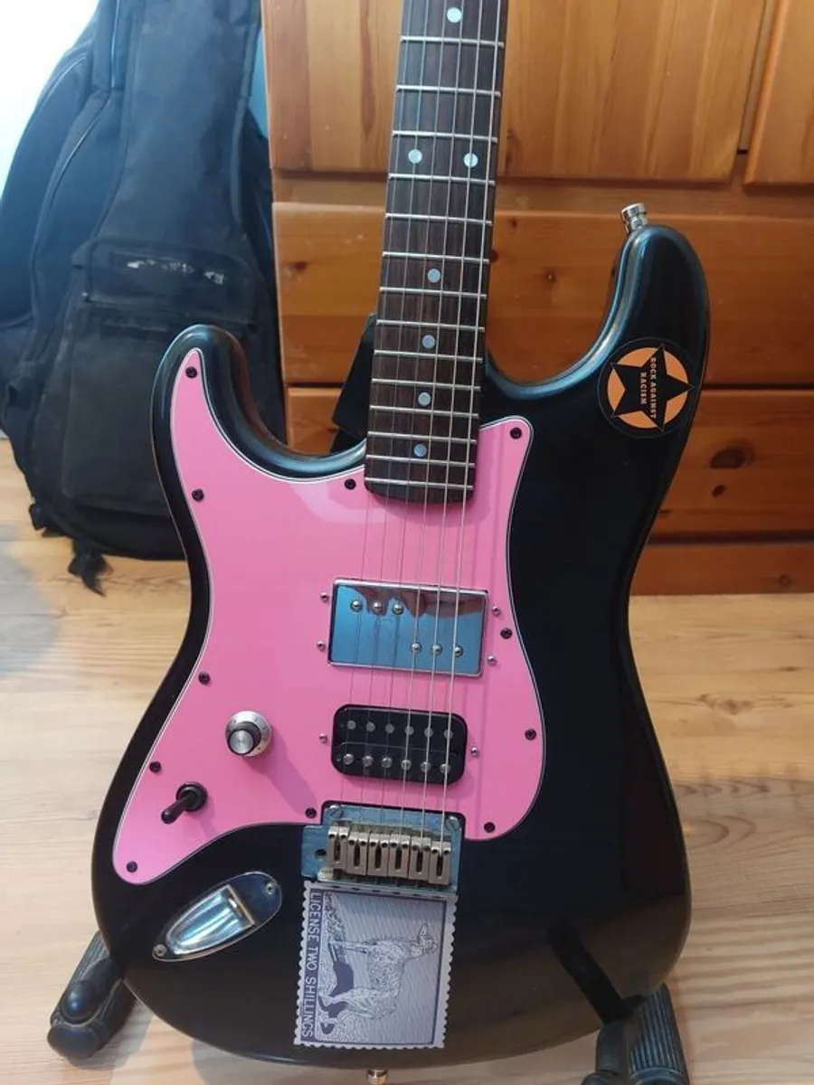 Left Handed Squier Stratocaster Guitar with 2 Humbuckers - Image 1