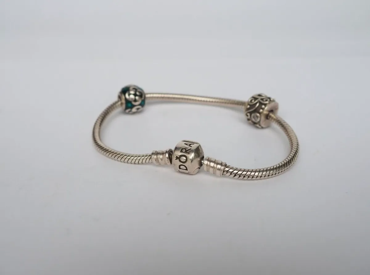 Authentic Pandora Bracelet | Blue Zen Sterling Sli - Image 2