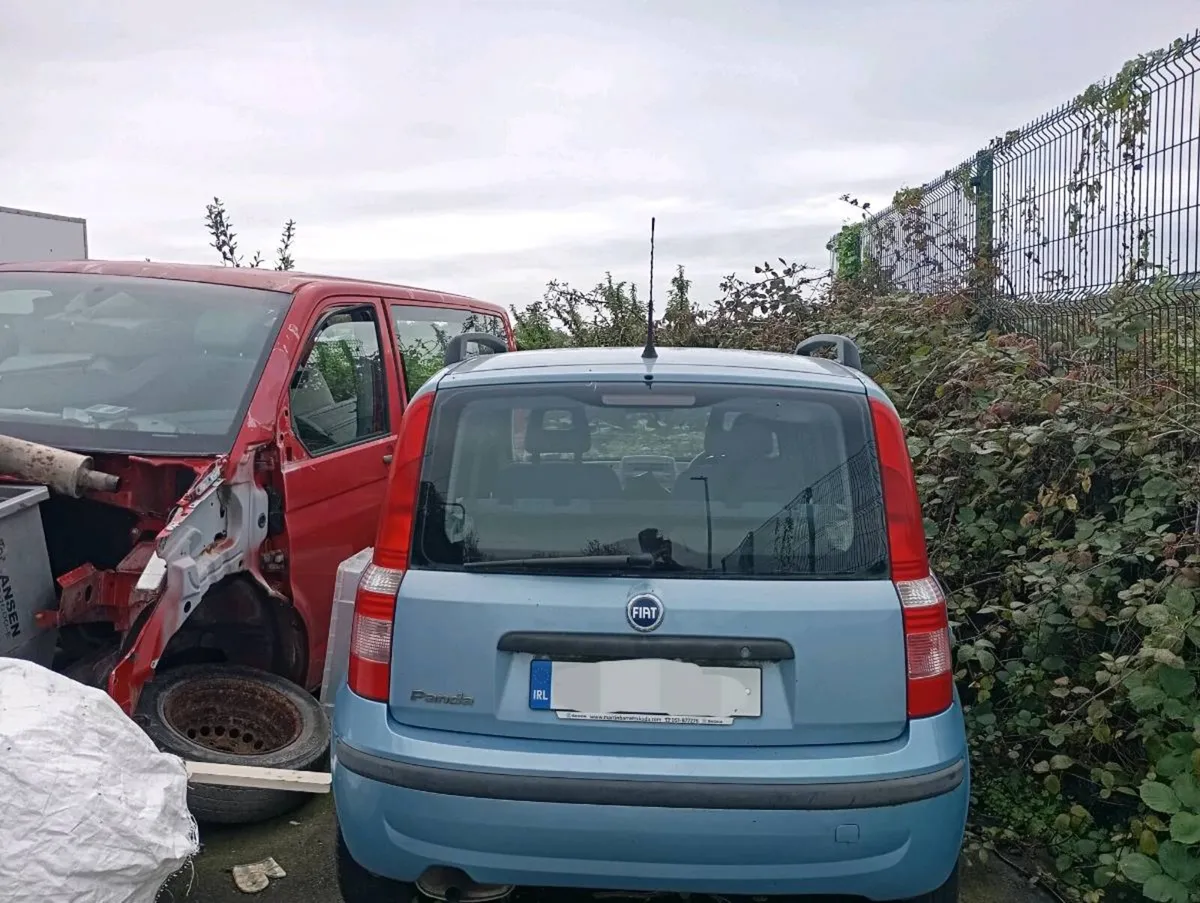 Scrap car and mini bus