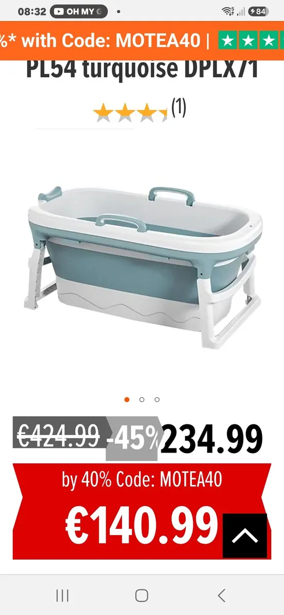 Folding bathtub - Image 1