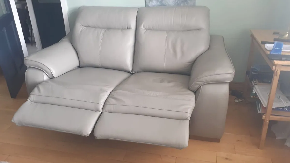 Leather Recliner Couch - Image 1