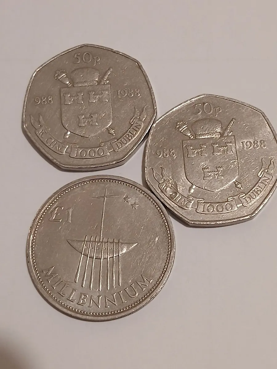 50 p and 1 pound - Image 1