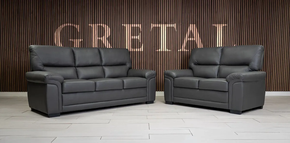 Brand new leather sofas