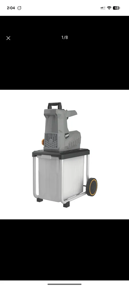 Garden shredder for sale -unwanted gift, used once - Image 1