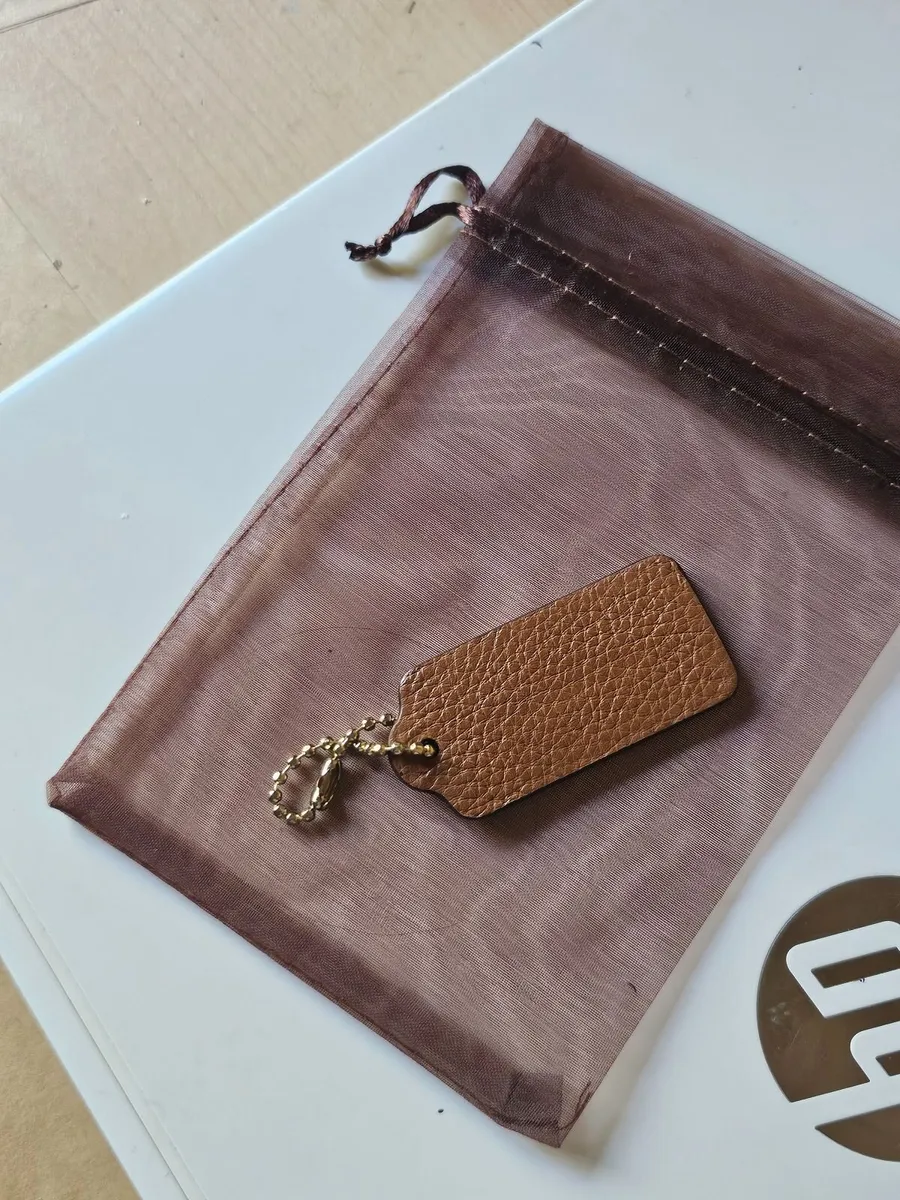 Coach Brown Leather Bag Tag / Authentic / NEW - Image 3