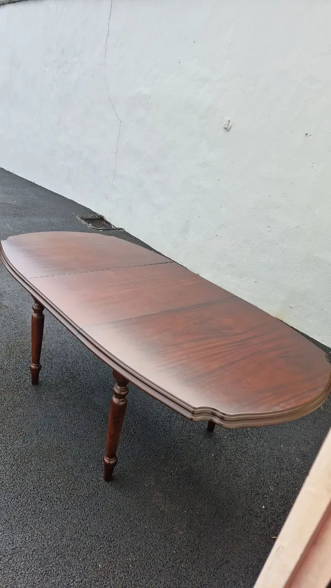 Mahogany Extenedable Dining Table - Image 2