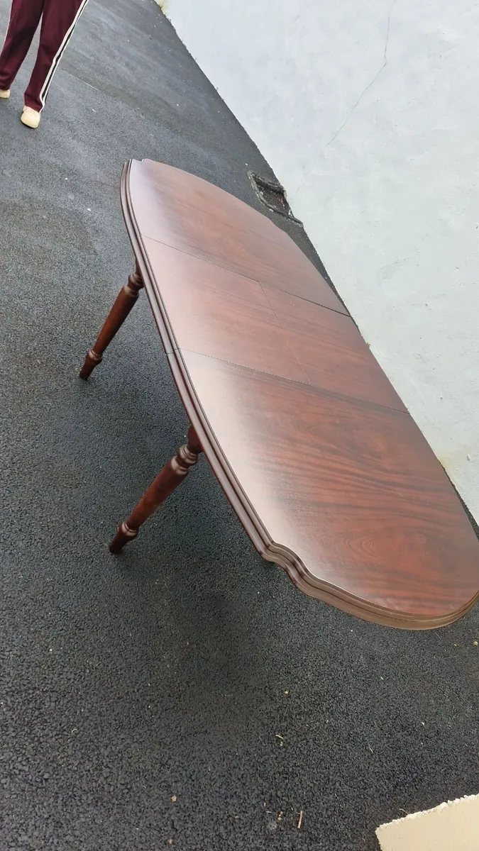 Mahogany Extenedable Dining Table - Image 3