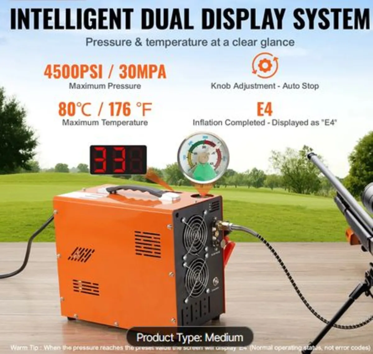 PCP Air Compressor, 4500PSI/30Mpa Portable PCP Air - Image 2