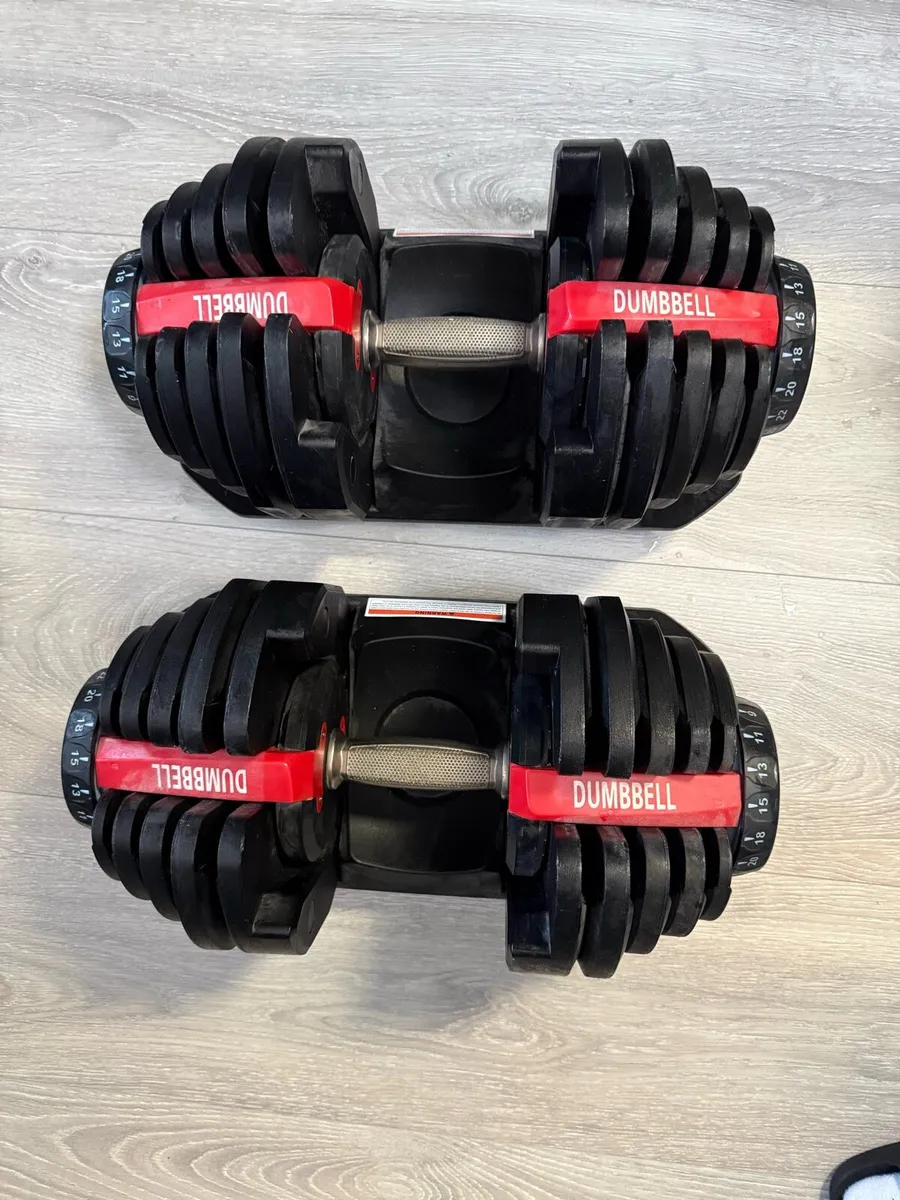 40kg adjustable dumbbells - Image 1