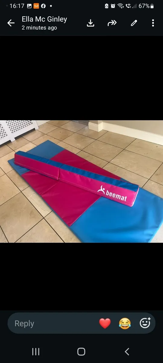 Gymnastics mat and Balance Beam - Image 1