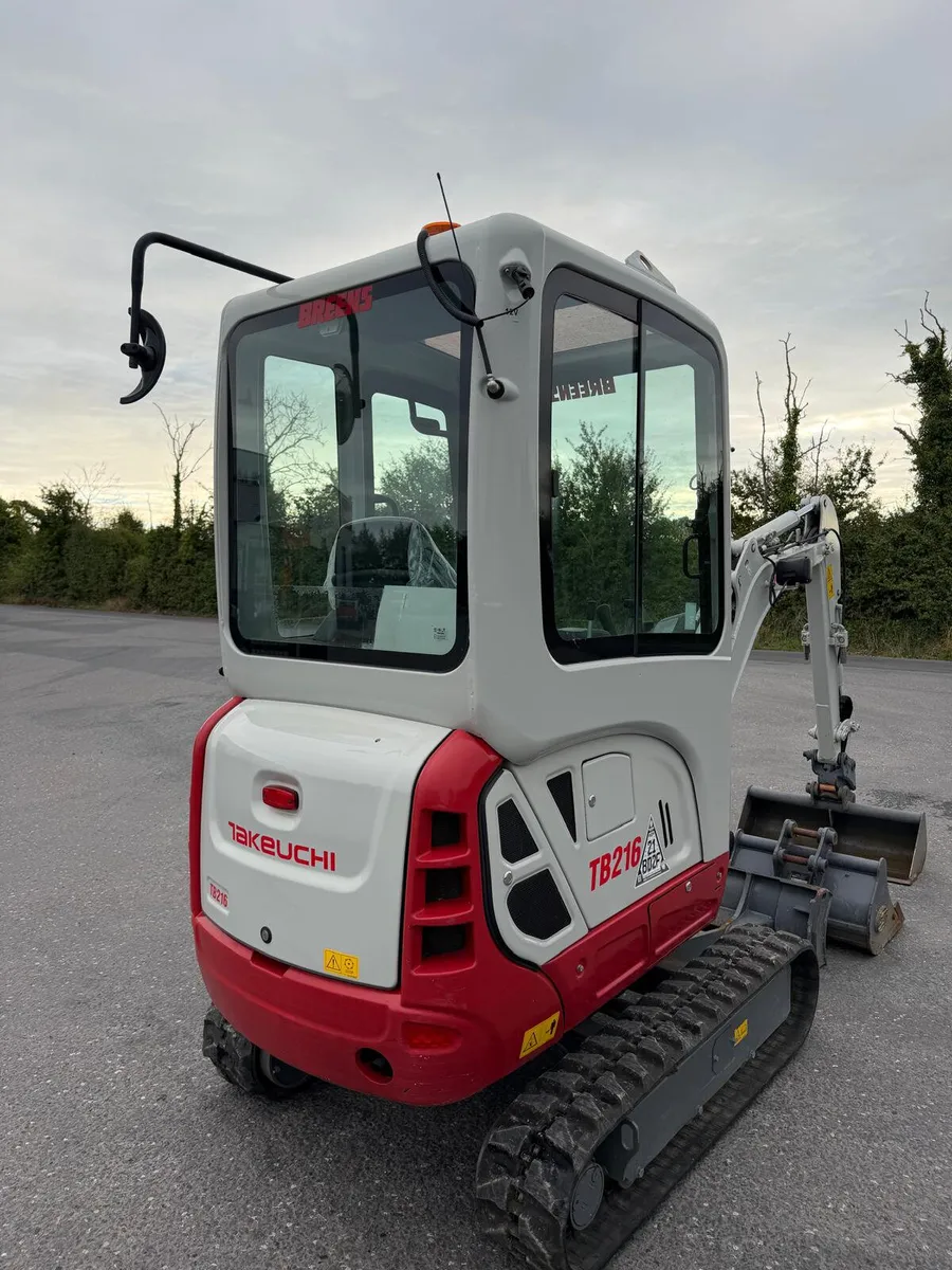 2021 Takeuchi TB216 Mini Digger | 190 hours - Image 4