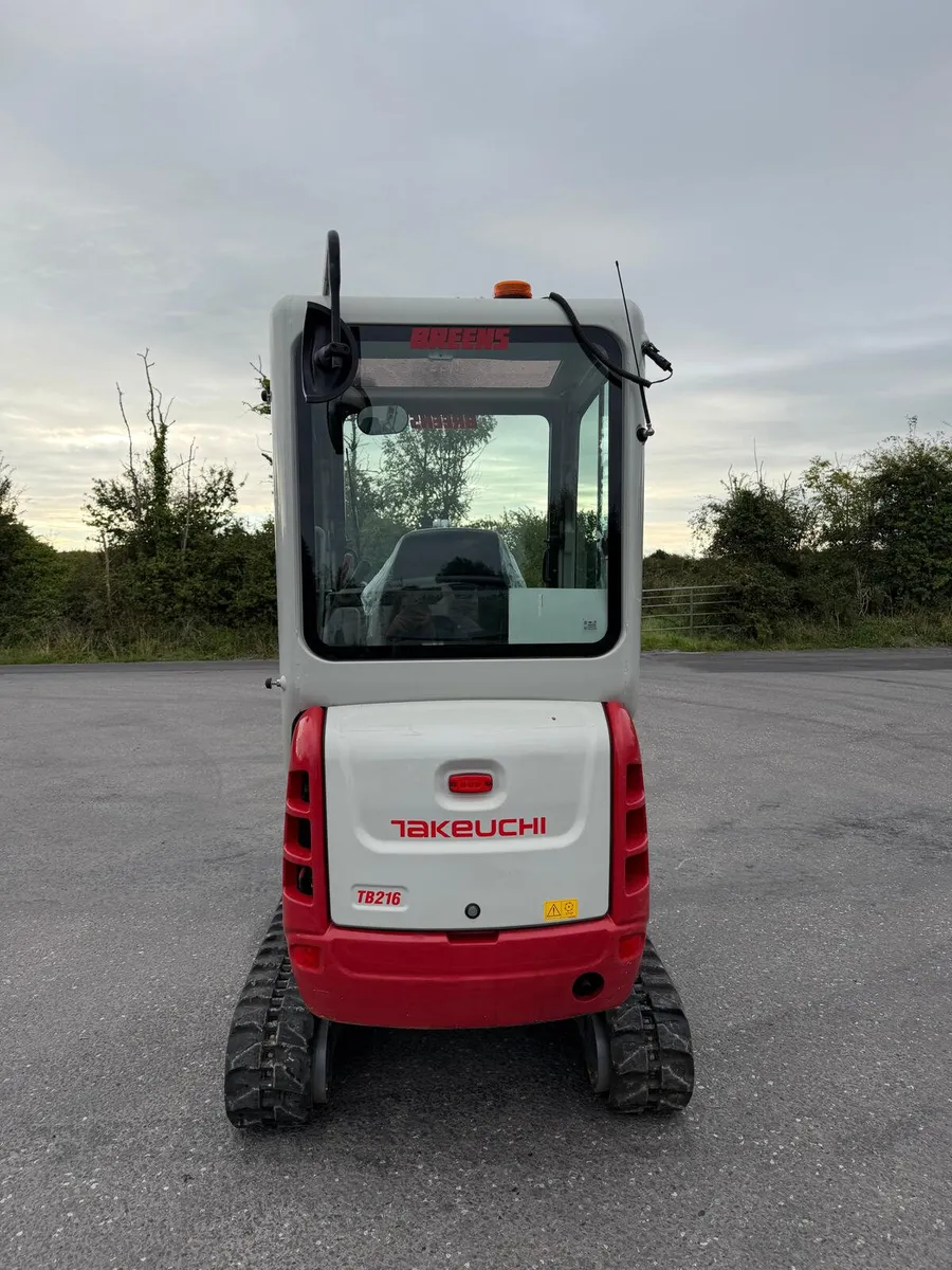 2021 Takeuchi TB216 Mini Digger | 190 hours - Image 3