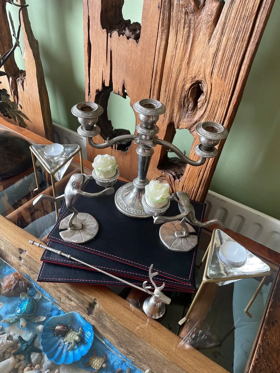Candle holders antique - Image 2