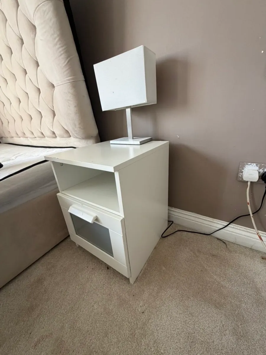 White Bedside Table/Nightstand - Image 3