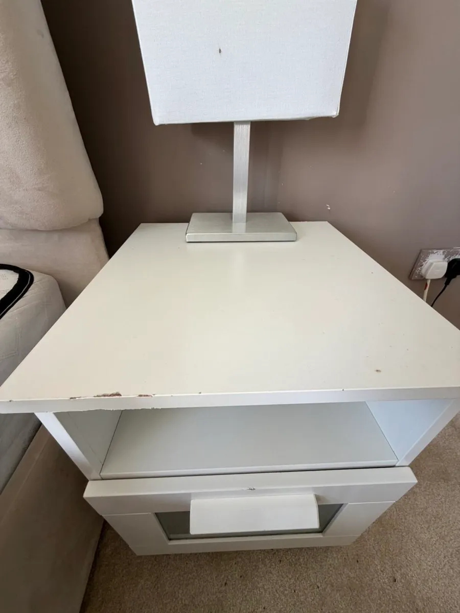 White Bedside Table/Nightstand - Image 4
