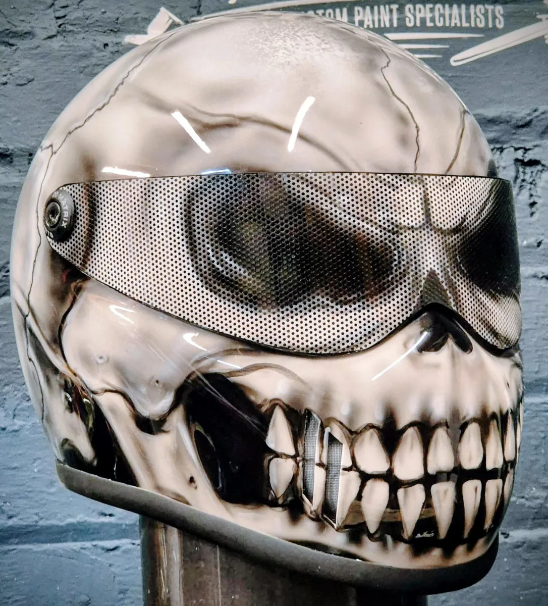 Custom painted motorcycle helmet - Image 1