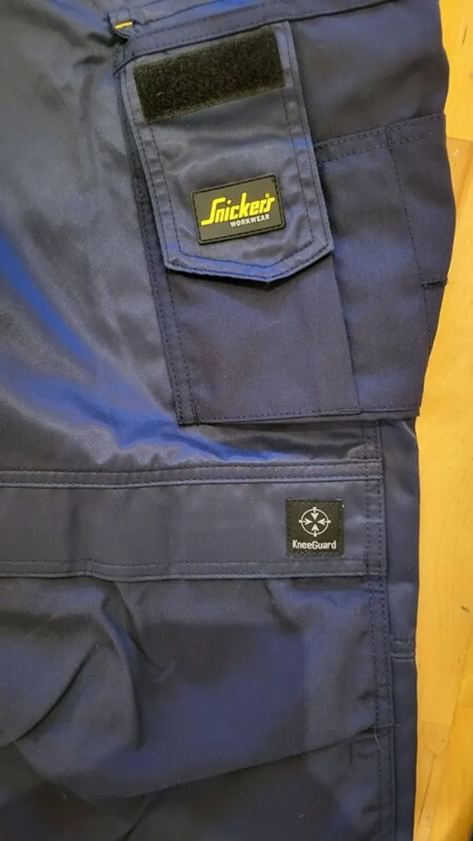 Snickers trousers, Navy, Style 3312 New - Image 2