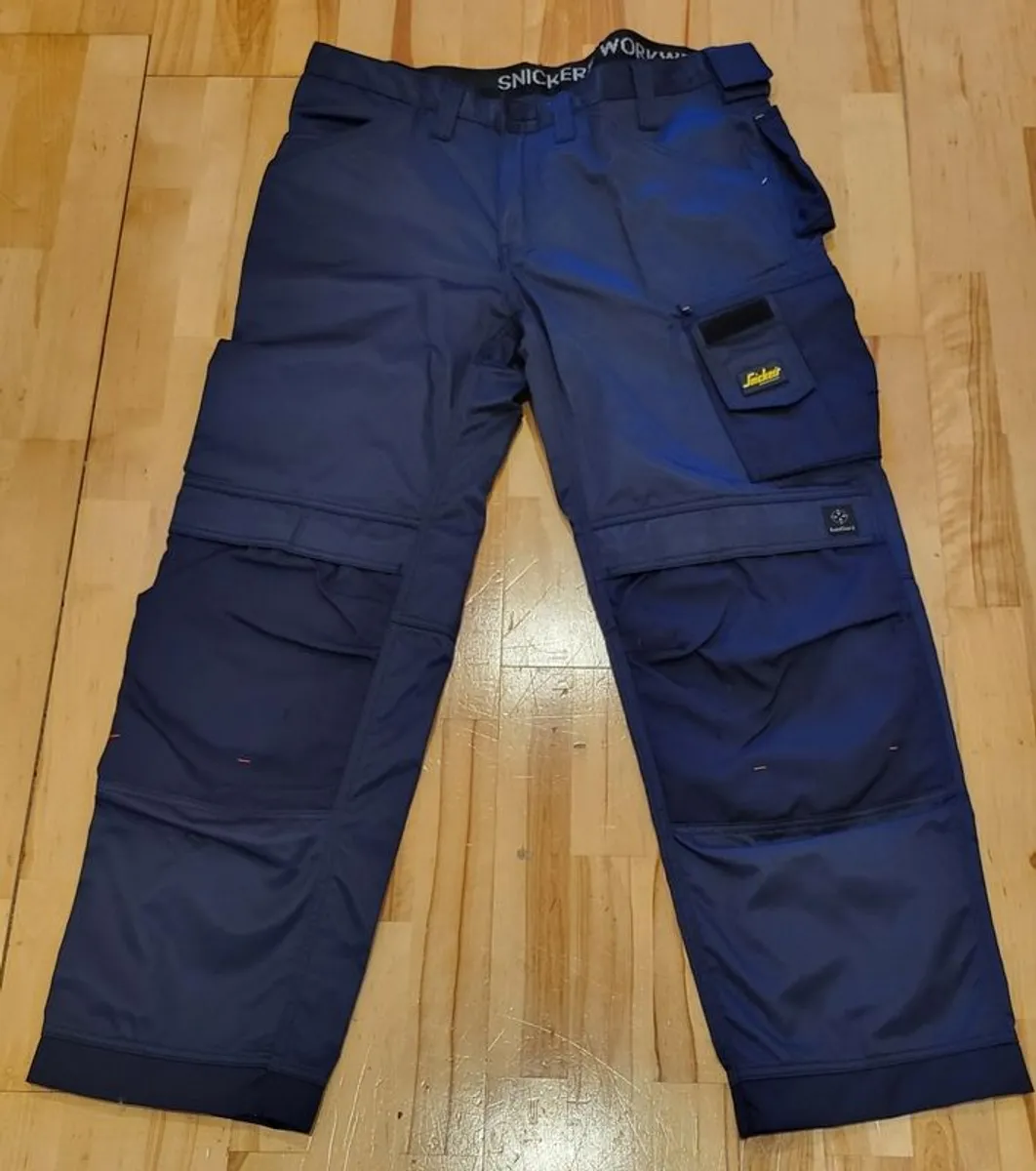 Snickers trousers, Navy, Style 3312 New - Image 3