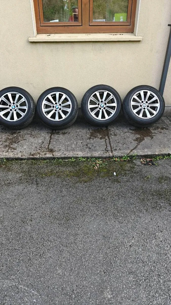 Genuine BMW 5 Series 17" Alloys + 225/55 R17 Tyres - Image 1