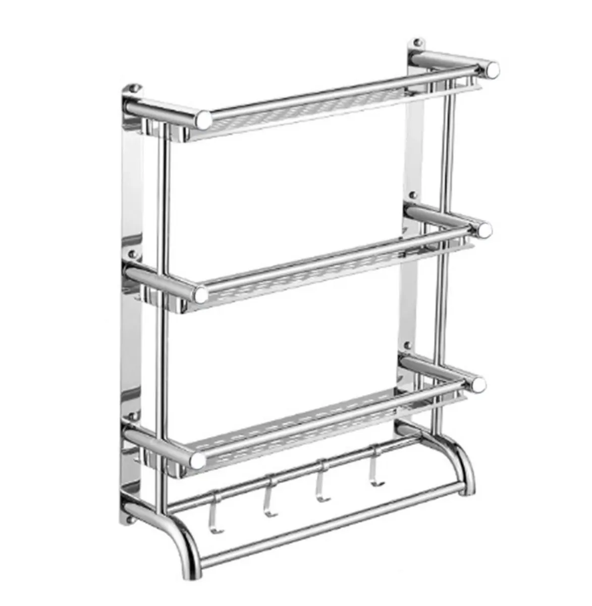 NEW 3 Tier Stainless Steel Bathroom Towel Rack - Image 4