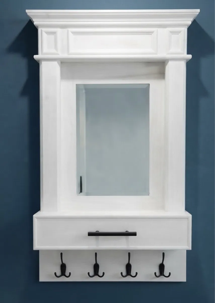White Wall-Hung Hall Unit - Image 1