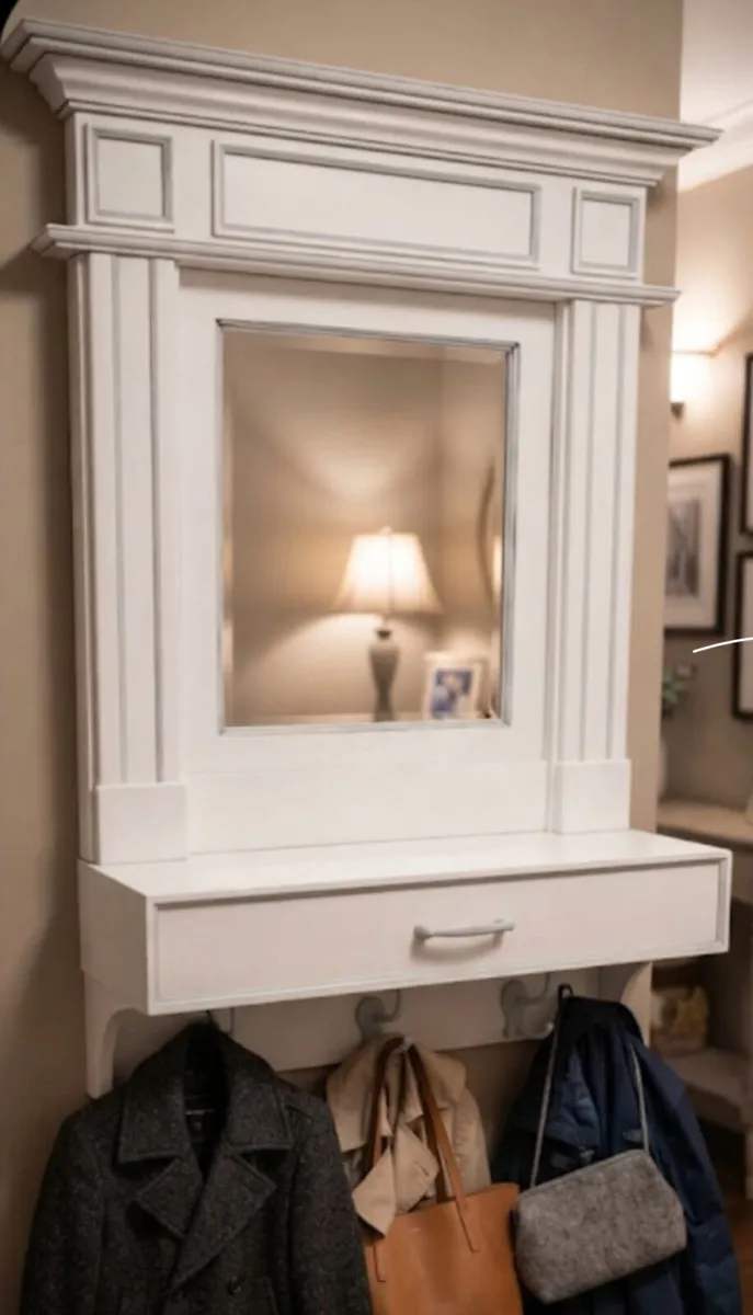 White Wall-Hung Hall Unit - Image 2