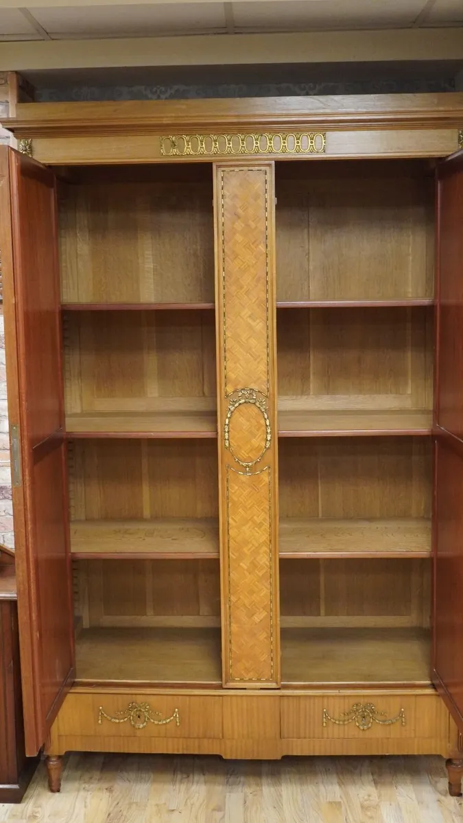 Antique French Mirrored Armoire Press / Wardrobe - Image 3