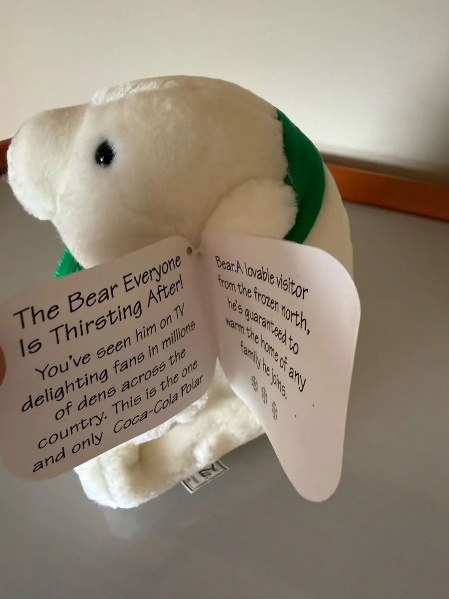 Vintage 1993 Coca Cola Bear with tags - Image 2
