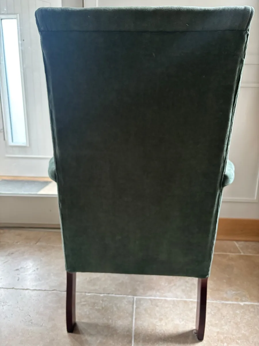 Pair of high back armchairs - Image 2