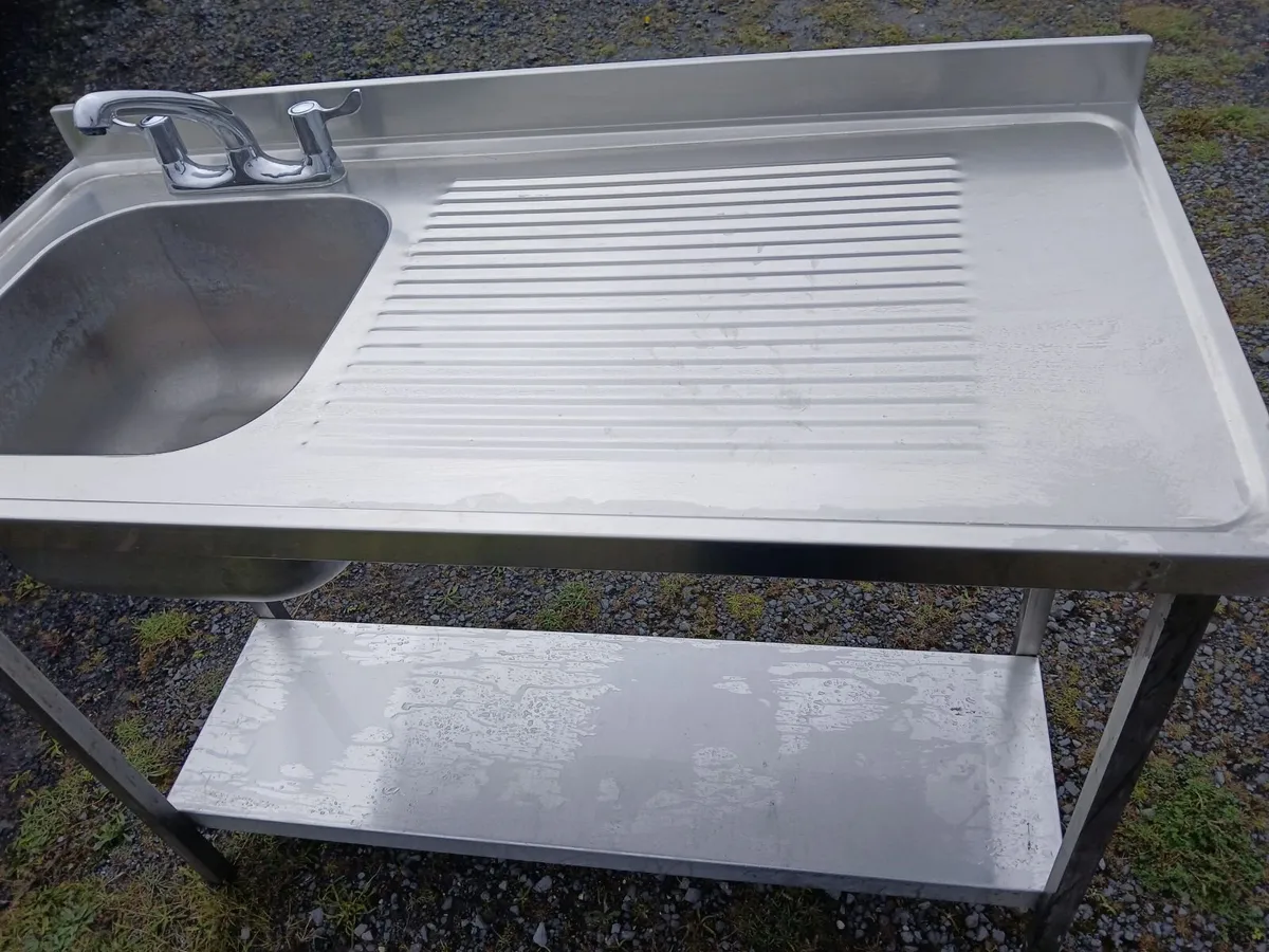 Staneless steel cabbinet sink unit complete - Image 2