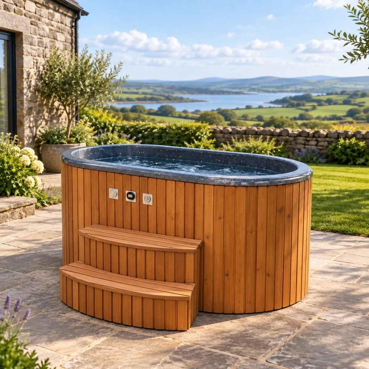Duo Wood-Fired Hot Tub – Air Massage - Image 1