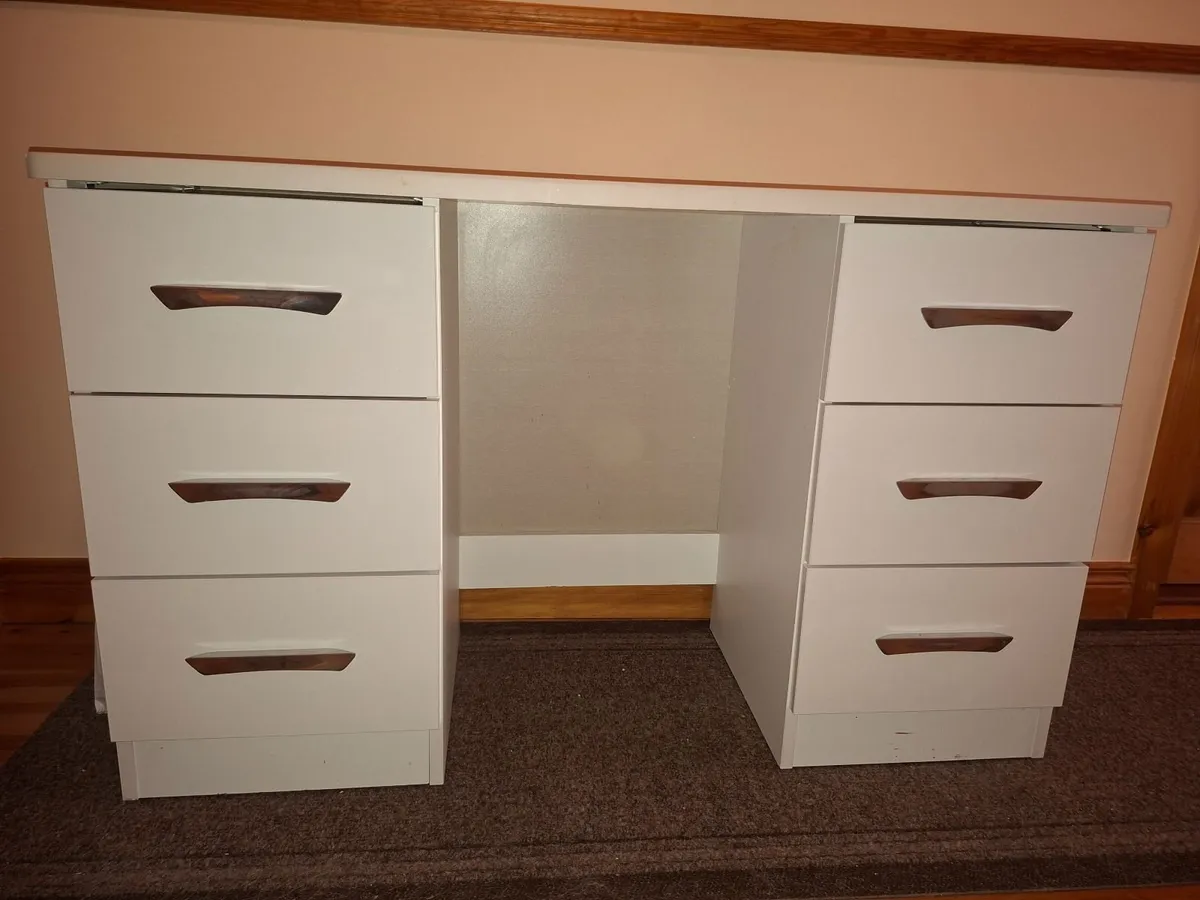 Bedroom desk and mirror