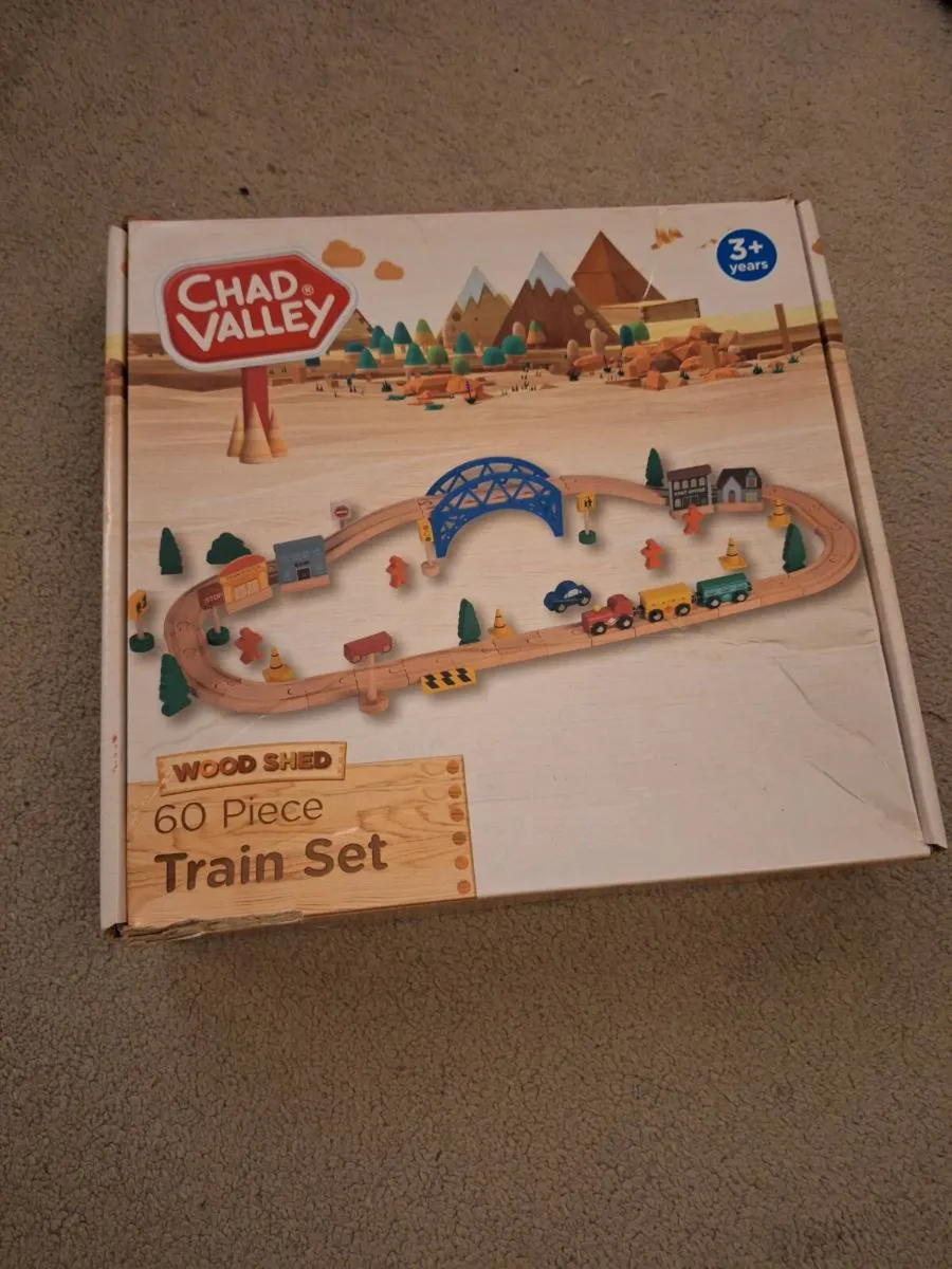Wooden Train Set - Chad Valley + extra - Image 1