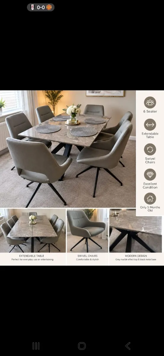 Table and chairs - Image 1