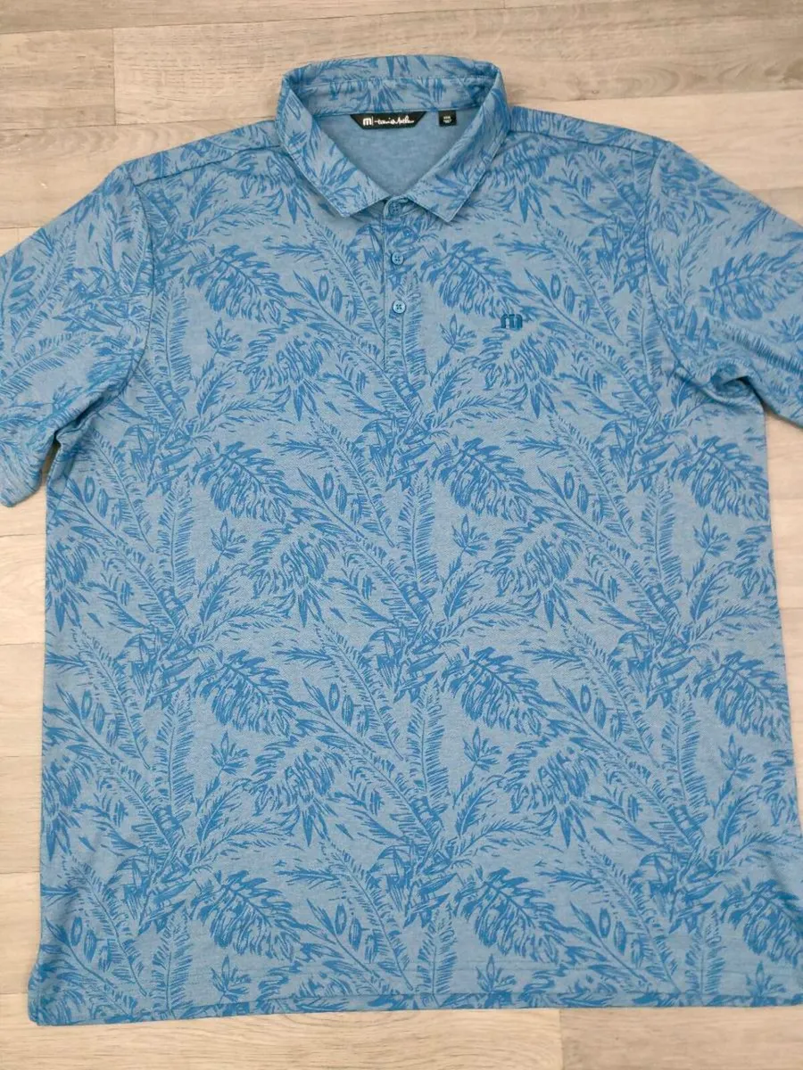 Travis Mathew Patterned Golf Polo Shirt Mens 3XL - Image 2